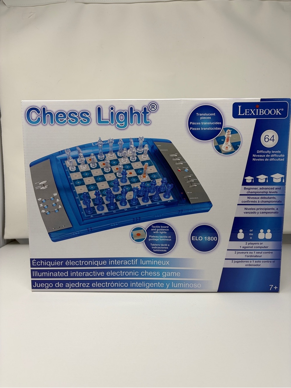 Lexibook, ChessLight Electronic Chess Game, LCG3000 Touch-sensitive board NEW